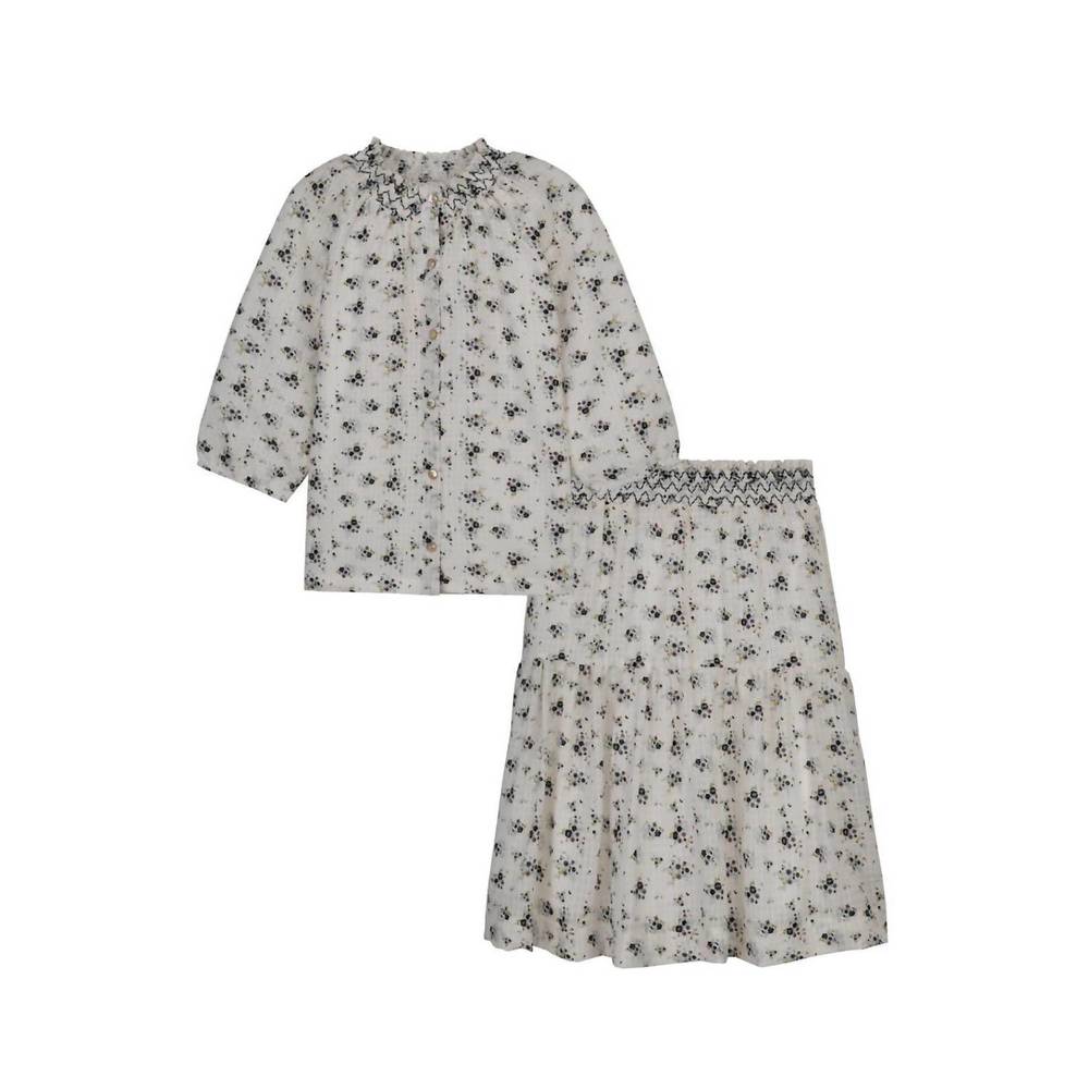 NEW GLORY kids floral skirt in floral print